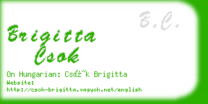 brigitta csok business card